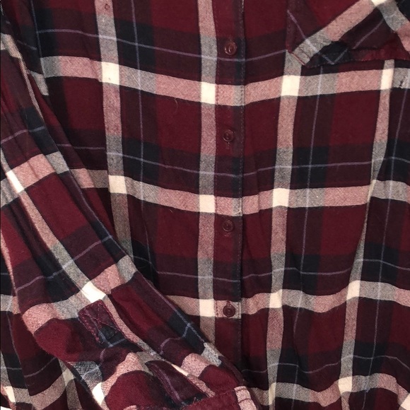 Plaid button up top - Picture 2 of 6